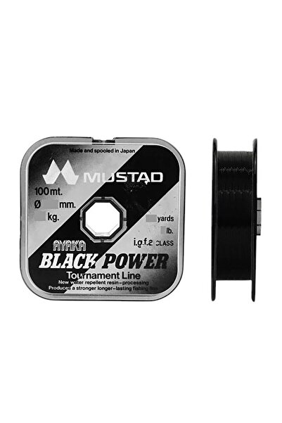 Mustad أياكا بلاك باور تورنامينت L. 0,90 مم 100 م