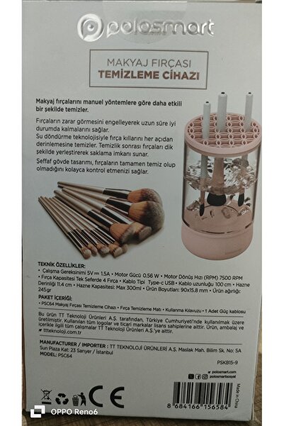 Polosmart Makyaj fırçası temizleme cihazı