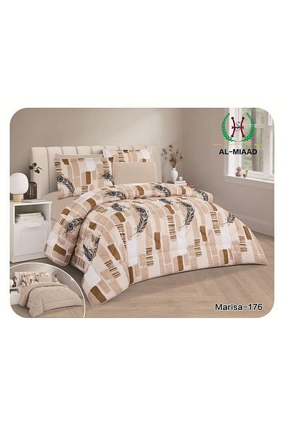 Gerenic 6-piece printed double bedspread
