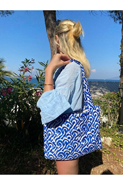 ESY LİNE Desenli Plaj ve Omuz Çantası