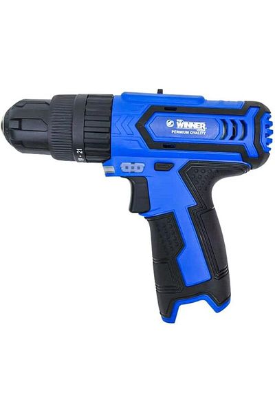 WINNER Premium Quality 12 V Impact Drill Set with 2 Battery & 13 PCS Dia 28mm/Fast Charger (BS) 1 Ho