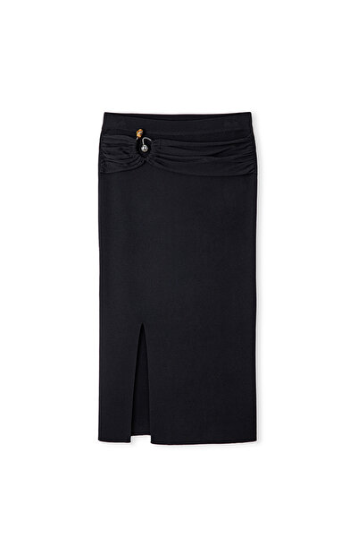 İpekyol Karma aksesuarlı triko etek