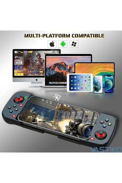 VASTiKO Controller de Gaming pentru Telefoane, - Compatibil Android, iOS, Windows, Bluetooth 5.0,