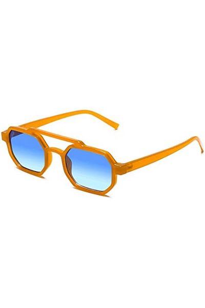 Opulize Hexagonal Sunglasses Summer 2022 UV400