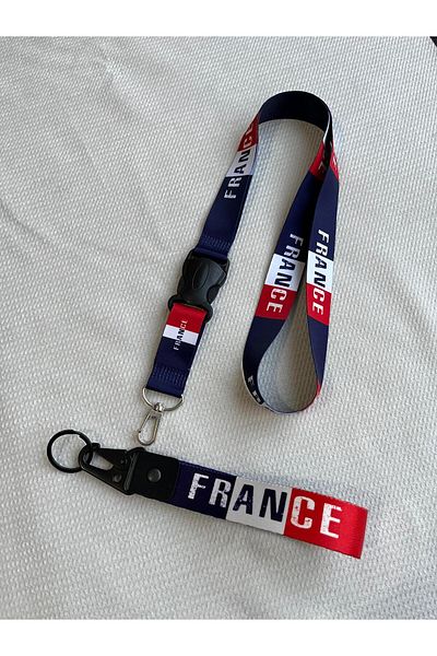 CEBECİOTO France Keychain and Neck Hanger Set of Rope Quality Auto - Motorcycle Accessories
