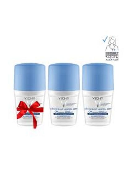 Vichy فيتشى مزيل عرق رول اون 3278 50 ملى ثلاث حبات