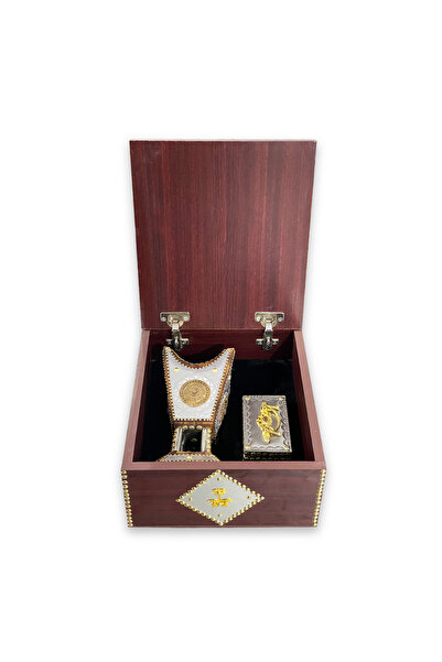 Alhadi For Oud And Saffaron بوكس هدية مبخرة حائلية ملكية VIP