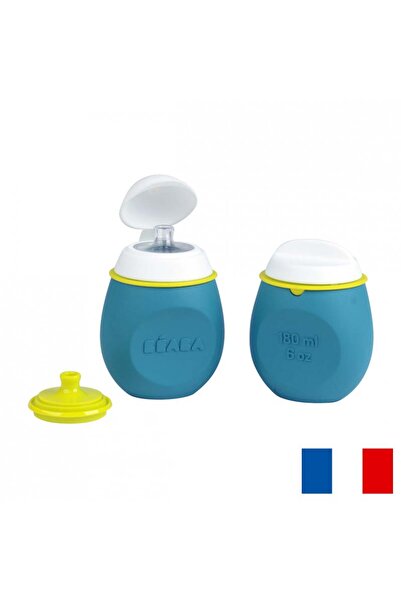 Beaba Set BabySqueez 2 in 1 si Recipient Squeez Blue