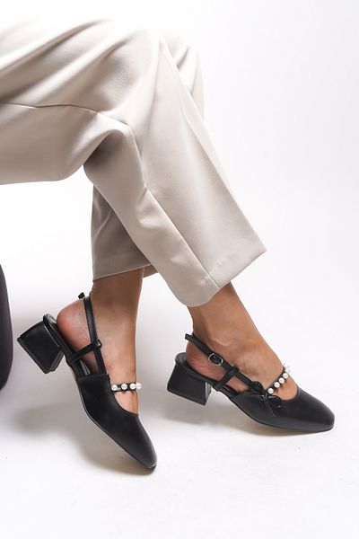 Riccon Elyelyrra Women's Heeled Shoes 0012127 Black Skin
