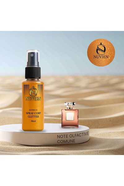 Nuvien Spray de corp cu sclipici, 111, inspirat din Coco Mademoiselle