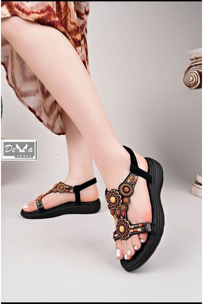 Demashoes Fashion Anatomical Orthopedic Sole Stone Luxury Evening Dress Daily Women's Sandals.