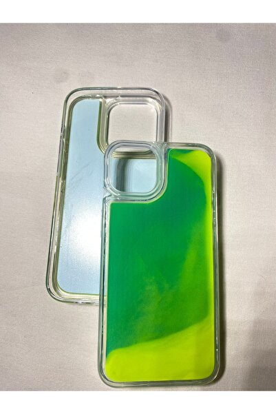 Store iPhone 13 Uyumlu Neon Kılıf Karanlıkta Parlayan