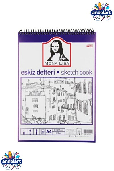 andelart Eskiz Defteri Mona Lisa Telli A4 Defter