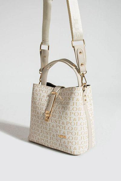 Just Polo Women's Medium Size Waterproof Faux Leather Printed Hand and Shoulder Bag Shopper 342055Pc