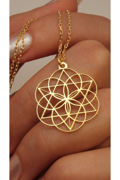 Wind Silver Yaşam Çiçeği Kolye 925 Ayar