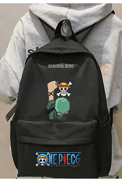 weywot حقيبة ظهر مدرسية مطبوعة من قطعة واحدة من أنيمي زورو