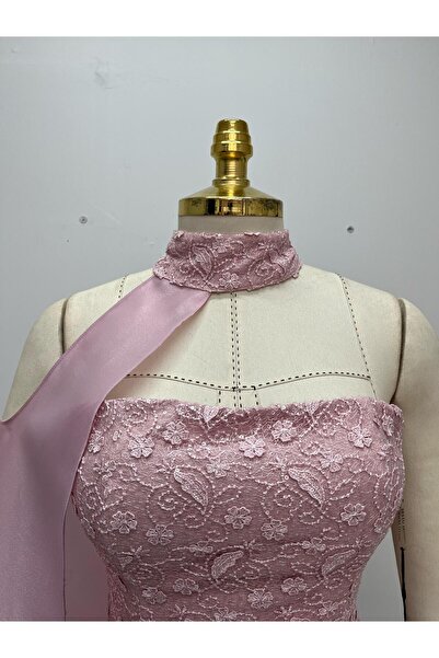 Robes Kadın Boyundan Bağlamalı Mini Elbise