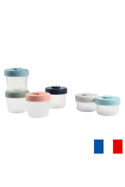 Beaba Σετ 6 δοχείων με άκρα 2x90 ml, 4x150 ml