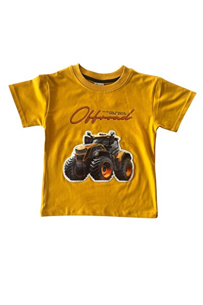 BY-GRİ KISA KOLLU IŞIKLI ERKEK ÇOCUK TİŞÖRT