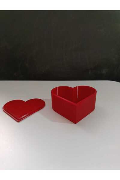 MirayDesign Red Heart Shaped Jewelry Box with Lid – Decorative & Gift Box