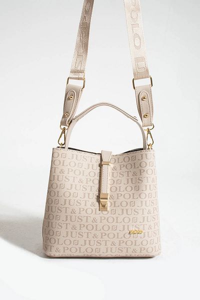 Just Polo Women's Medium Size Waterproof Faux Leather Printed Hand and Shoulder Bag Shopper 342055Pc