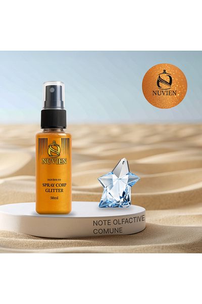 Nuvien Spray de corp cu sclipici, 113, inspirat din Angel - Thierry Mugler