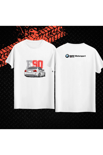 Qool Collection Tricou pentru bărbați BMW E90 Drift Spirit supradimensionat -...