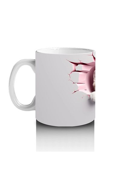 Luluyen Cats in Love between Broken Walls – Printed Coffee Mug
