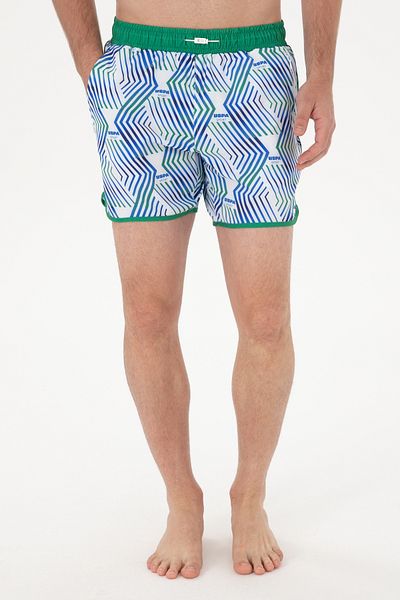 U.S. Polo Assn. Men's Green Swim Shorts 50299778-Vr054
