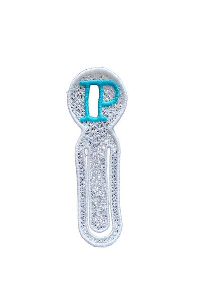 ARIALE Embroidered Bookmark - Letter P