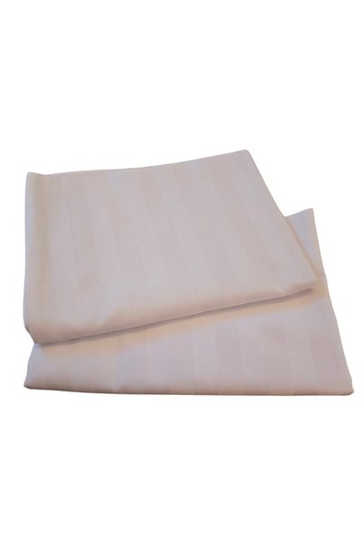 ARIALE Set 2 fete de perna, ARIALE, damasc Regal, 40x40cm, alb