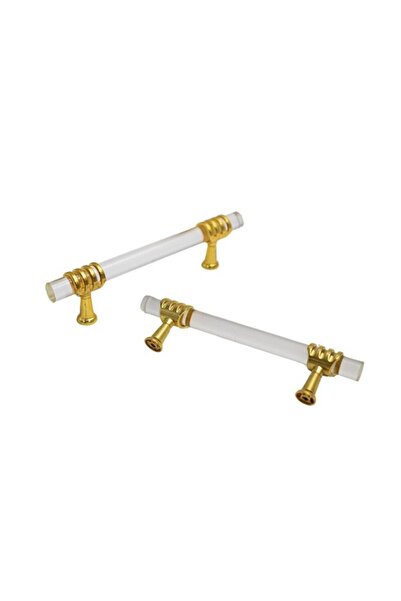 MERGAF gold büyük tepsi kulbu cam