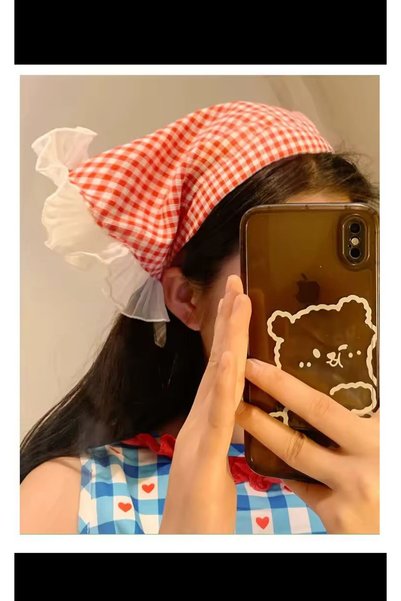 EMKSHOP Red Pork Bohemian Crown (Scarf Boho Headband)