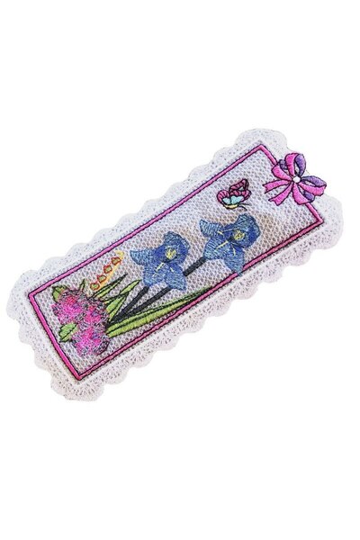 ARIALE Iris Embroidered Bookmark