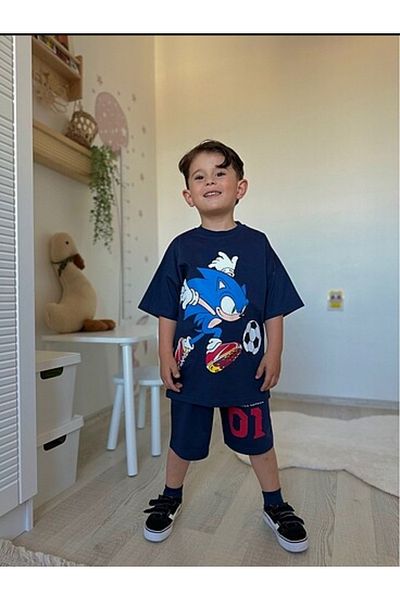 JELİBOOM Sonic Boy Shorts Suit 100% Cotton