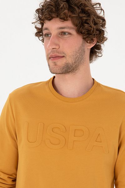 U.S. Polo Assn. Men's Mustard Basic Sweatshirt 50269402-Vr072