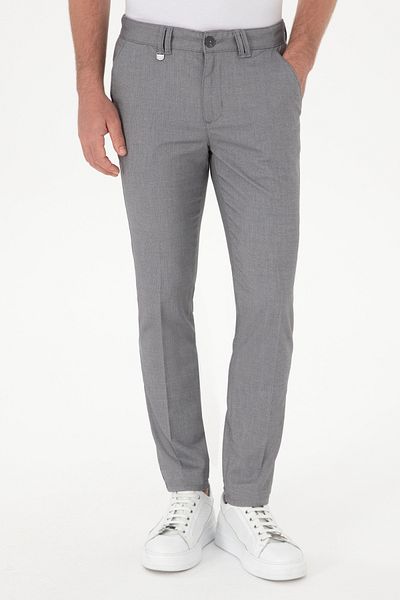 U.S. Polo Assn. Men's Gray Canvas Trousers 50299990-Vr024