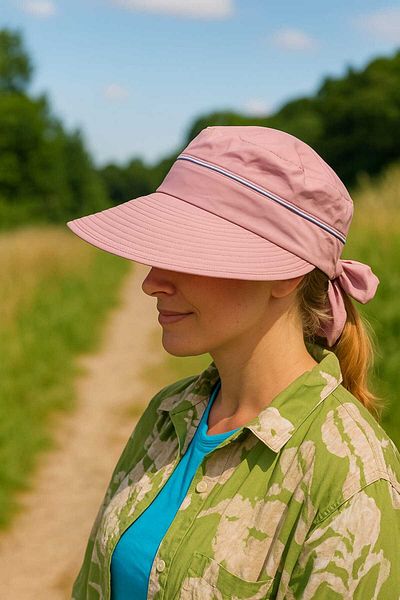 Betülce Sea Hat Uv Protected Zippered Removable - Bow on the Back -