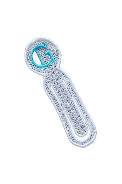 ARIALE Brocaded Bookmark Letter G -