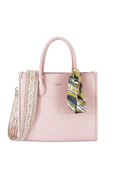 Flora&Co Paris Pink Bag With Decorative Scarf H6935 M7