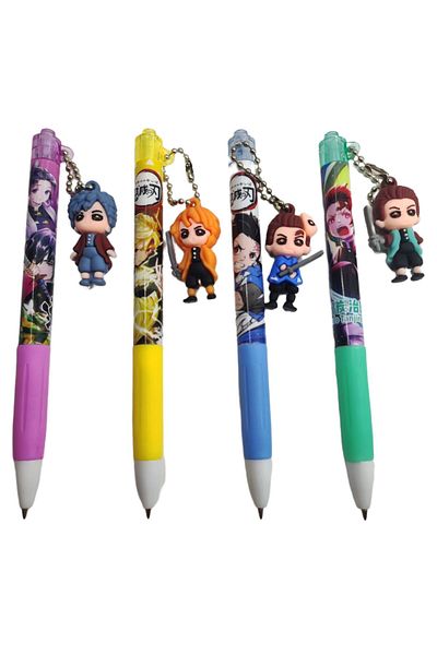 Wolawood Set of 48 Ballpoint Pens with Special Figures for Anime Enthusiasts. Gift Writing Enjoyment with Cute Characters