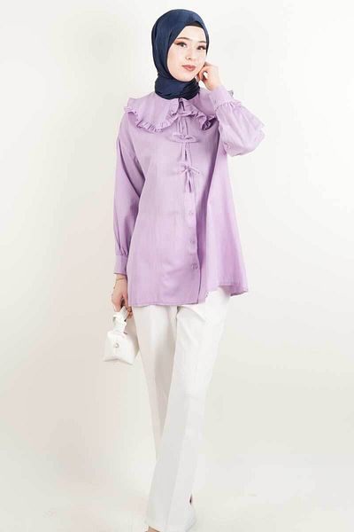 MODA Baby Collar Bow Detailed Shirt