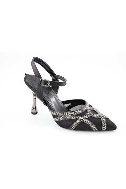 FELES 086-5006-1 Pantofi cu toc pentru femei negre