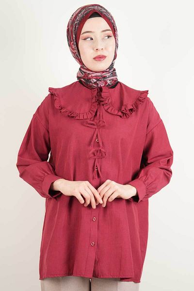 MODA Baby Collar Bow Detailed Shirt