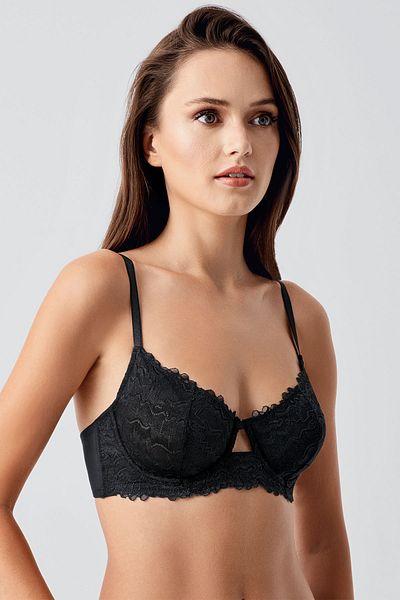 NEWBRA LINGERIE Γυναικείο σουτιέν με λουράκι C Cup Lace, 348380