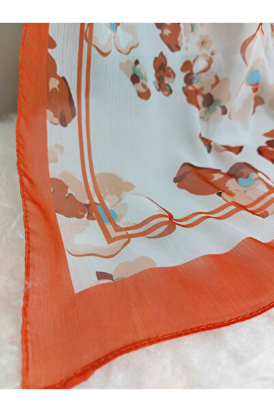 REMOMODA Σάλι σιφόν με λουλούδια Υψηλής ποιότητας μαλακό σιφόν με λεπτή υφή