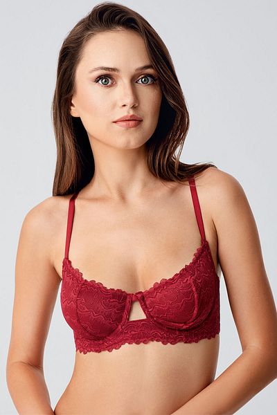 NEWBRA LINGERIE Women's Unpadded B Cup Lace Bra, 338380