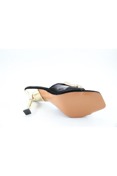 MİSS PARK MODA Miss Park Moda K7031 Heeled Black Women's Slippers