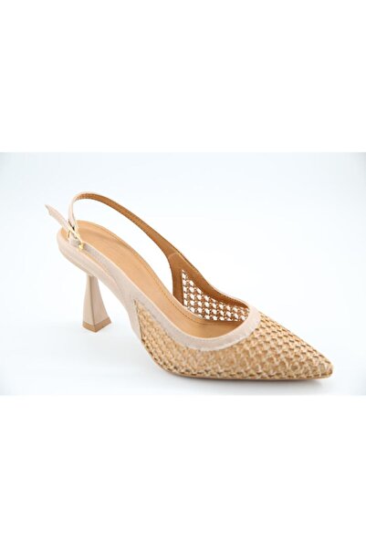 FELES 083-875 Nut Pantofi cu toc pentru damă