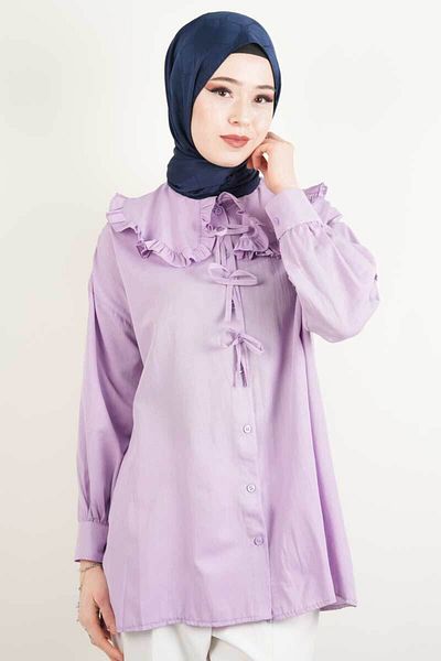 MODA Baby Collar Bow Detailed Shirt